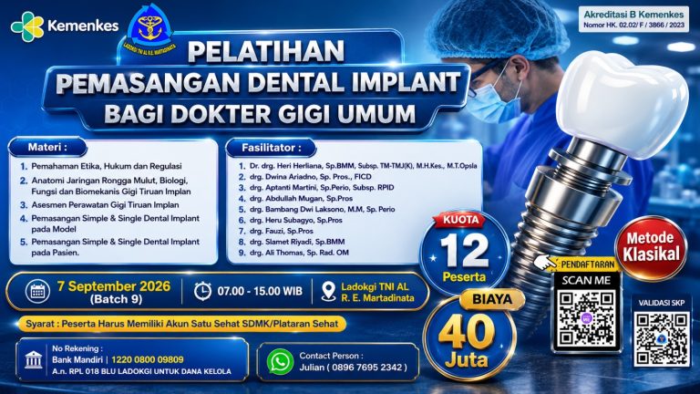 PELATIHAN DENTAL IMPLANT BAGI DOKTER GIGI UMUM